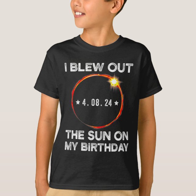 T-shirt Eclipse Solaire Anniversaire J'Ai Éclaté Le Soleil (Devant)
