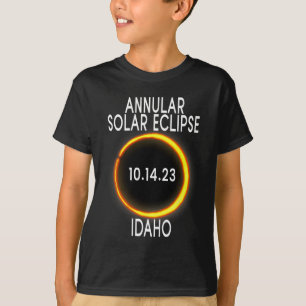 T-shirt Éclipse Solaire Annulaire T - Idaho