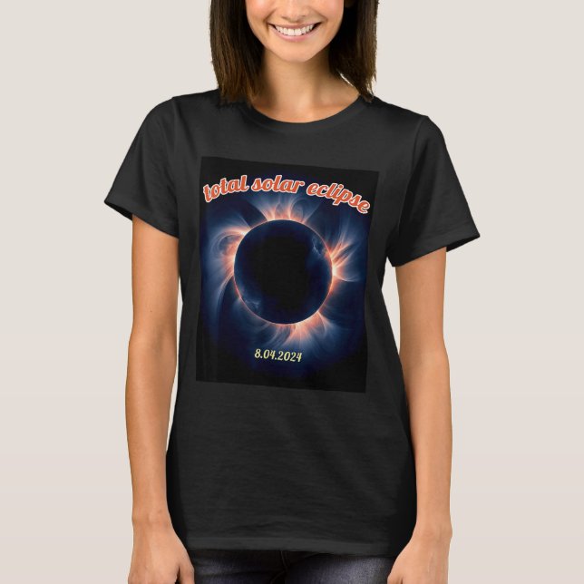 T-shirt Éclipse solaire d'Amérique au Texas 4.8.24 éclipse (Devant)