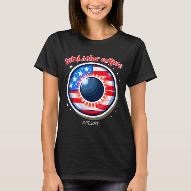 T-shirt Éclipse solaire d'Amérique Texas 4.8.24 éclipse so (Devant)