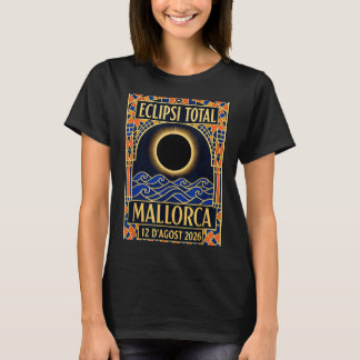 T-shirt Éclipse solaire de Majorque 2026 - Catalan Moderne