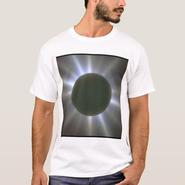 T-shirt Éclipse solaire. (éclipse ; scènes de light_Space (Devant)