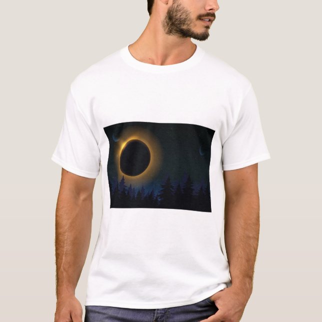 T-shirt Éclipse solaire et lunaire (Devant)
