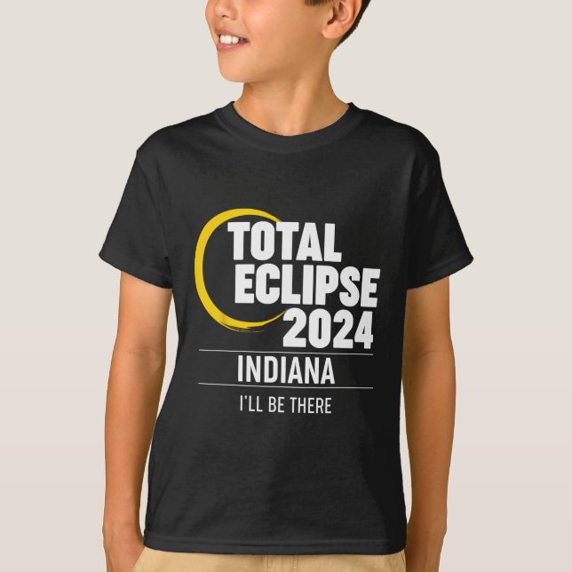 T-shirt Éclipse solaire Indiana 2024 (Devant)