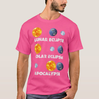 T-shirt Eclipse solaire Lunaire Eclipse Apocalypse Astro d