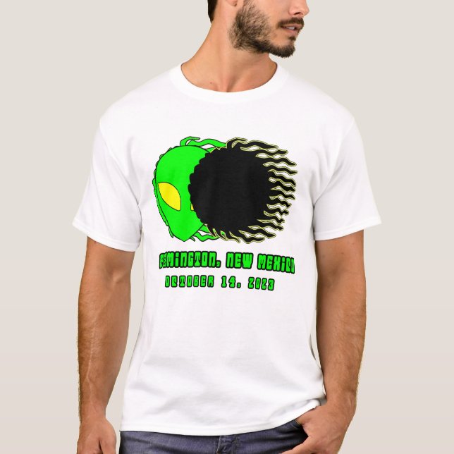 T-shirt ÉCLIPSE SOLAIRE OCTOBRE 2023 Farmington avec extra (Devant)