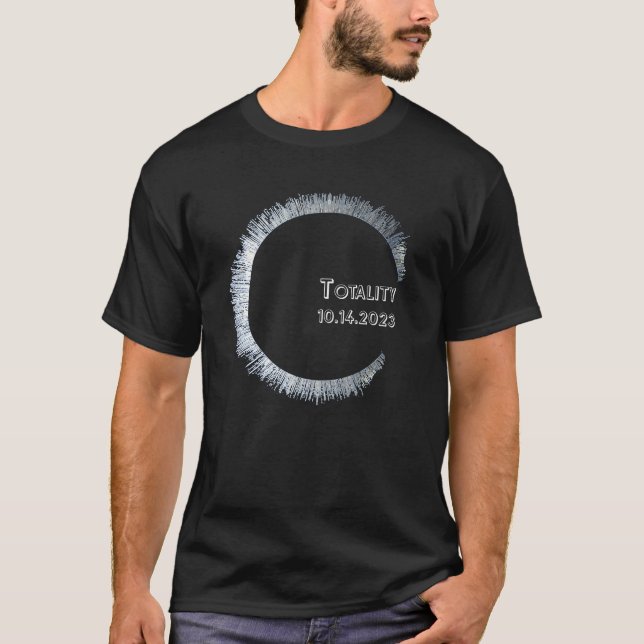T-SHIRT ÉCLIPSE SOLAIRE OCTOBRE 2023 TOTALITÉ (Devant)