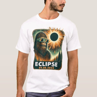 T-shirt Éclipse Solaire Total Bigfoot 2024 Sasquatch Eclip