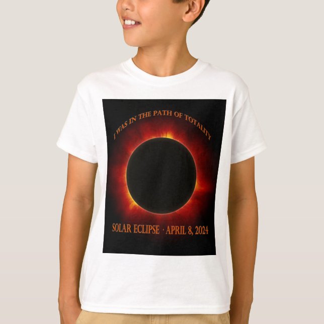 T-shirt Éclipse solaire totale (Devant)