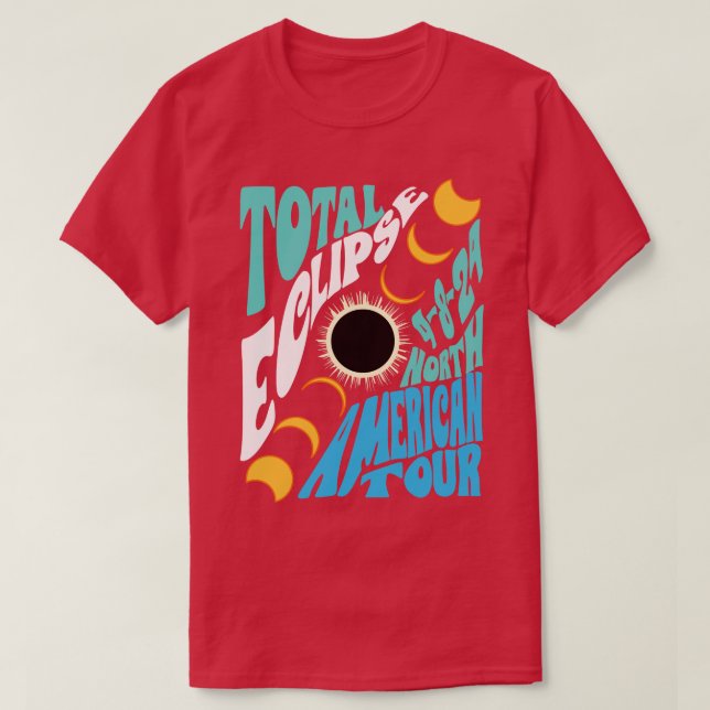 T-shirt Éclipse solaire totale (Design devant)