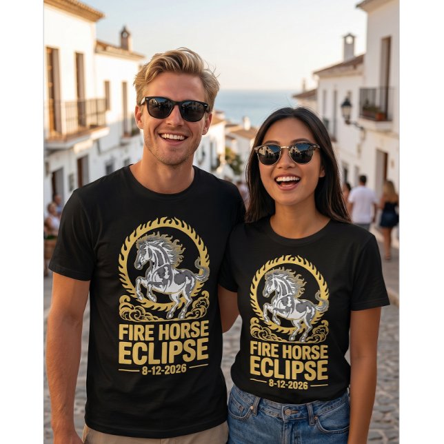 T-SHIRT ÉCLIPSE SOLAIRE TOTALE 12 AOÛT 2026 (Créateur téléchargé)