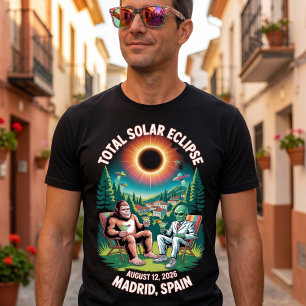 T-shirt Éclipse solaire totale 12 août 2026 Madrid Espagne
