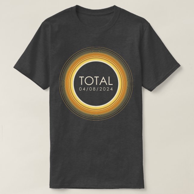 T-shirt Éclipse solaire totale 2024 (Design devant)