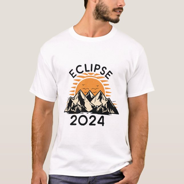 T-shirt Éclipse solaire totale 2024 (Devant)