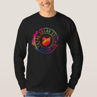 T-shirt Éclipse Solaire Totale 2024 États-Unis Ohio Wapako