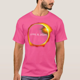 T-shirt Éclipse solaire totale 2024 Totalité Astronomie Fa