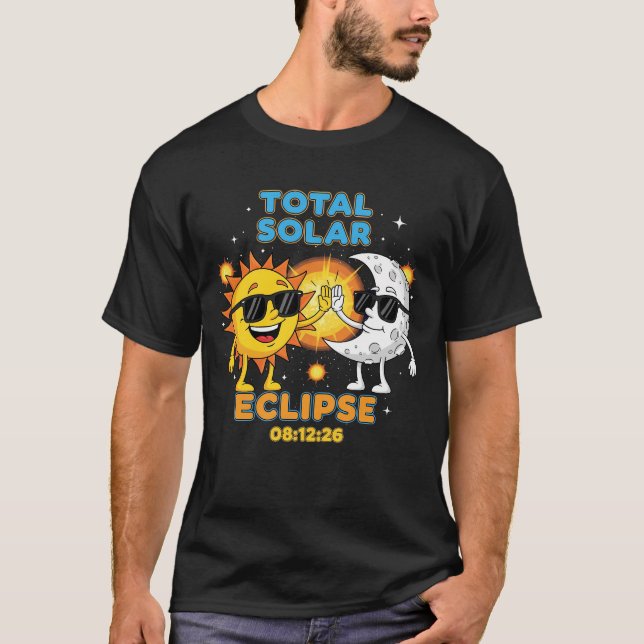 T-shirt Éclipse solaire totale 2026 (Devant)