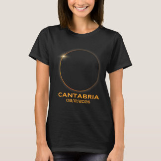 T-shirt Éclipse solaire totale 2026 Cantabrie Espagne Tota