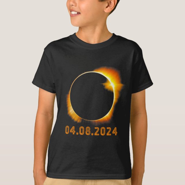 T-shirt Éclipse solaire totale 8 avril 20242 (Devant)