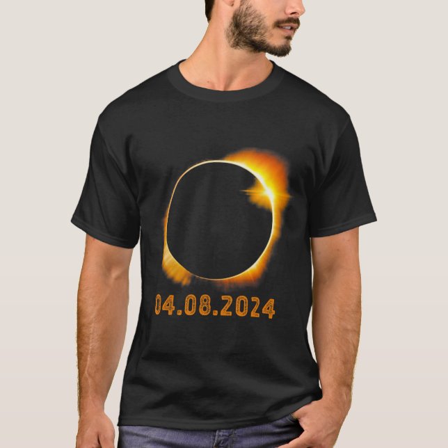 T-shirt Éclipse solaire totale 8 avril 20242 (Devant)