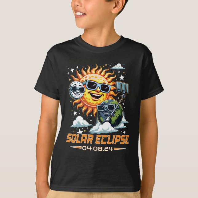 T-shirt Éclipse solaire totale Avril 2024 (Devant)