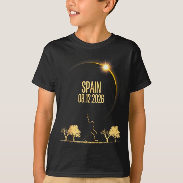 T-shirt Éclipse Solaire Totale Bigfoot 08 (Devant)