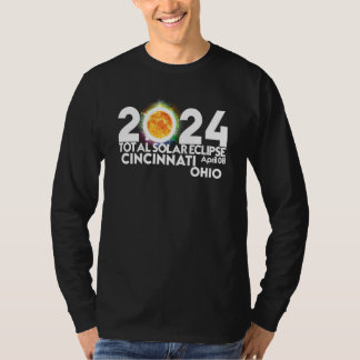 T-shirt Éclipse Solaire Totale Cincinnati OHIO 8 avril 202
