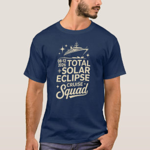 T-shirt Éclipse solaire totale Croisière du 12 août 2026 t