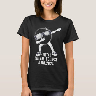 T-shirt Éclipse solaire totale Dabbing 04 08 2024 Dab Boy
