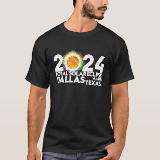 T-shirt Éclipse solaire totale Dallas TEXAS 8 avril 2024 T
