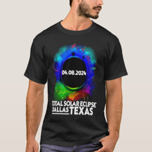 T-shirt Éclipse solaire totale Dallas TEXAS 8 avril 2024 T