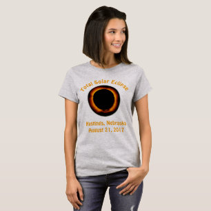 T-shirt Éclipse solaire totale ( Hastings, Nebraska )