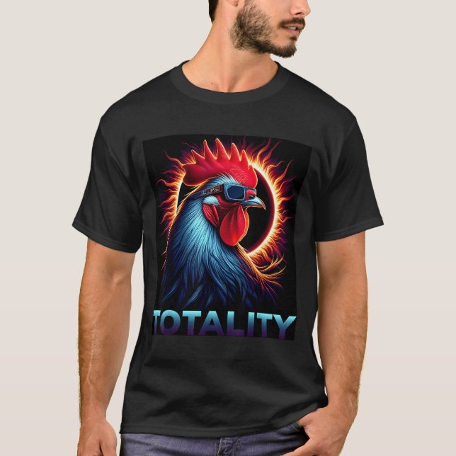T-shirt Éclipse solaire totale mignonne 8 avril (Devant)