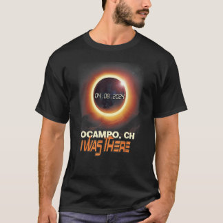 T-shirt Éclipse solaire totale Ocampo Coahuila Mexique