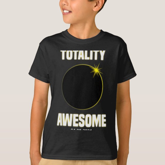 T-shirt Éclipse solaire Totalité Conception solaire totale (Devant)