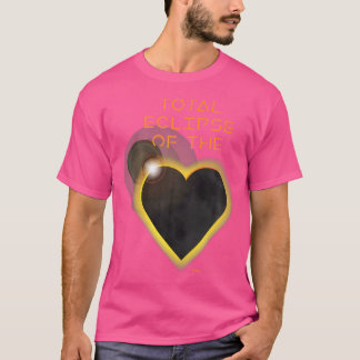 T-shirt Éclipse Totale De L'Astronomie Du Coeur Solaire