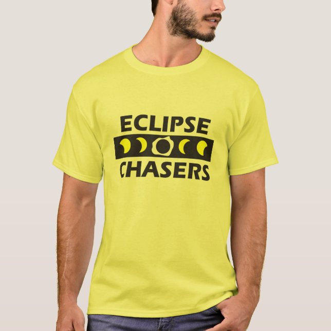 T-shirt Éclipsez la vitesse de logo de chasseurs - la (Devant)