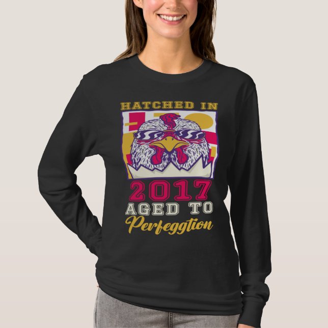 T-shirt Éclos en 2017 Vieilli à la perfection (Devant)