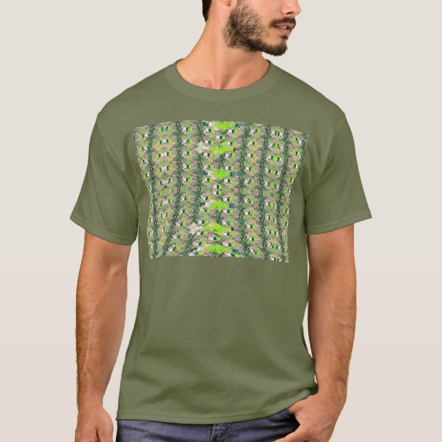 T-shirt Eco Africa Motif - Art Africain Inspiré Par La Nat (Devant)