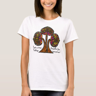T-shirt Eco-arbre en verre tendu (Personnalisé)