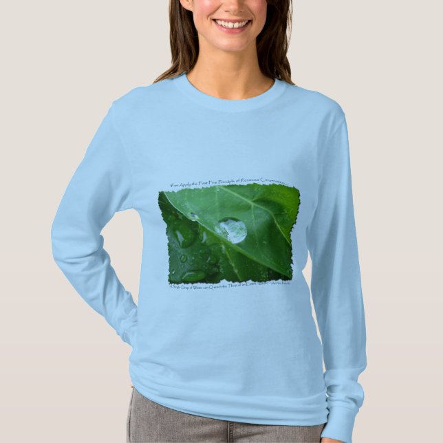 T-shirt ECO CONSERVATION DE L'EAU CONVIVIALE Cadeaux et en (Devant)