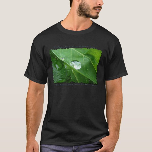 T-shirt ECO CONSERVATION DE L'EAU CONVIVIALE Cadeaux et en (Devant)