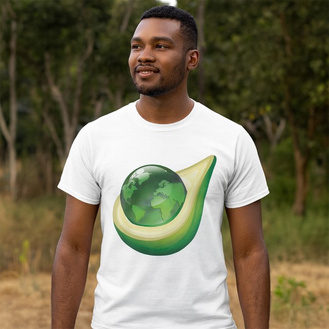 T-shirt Eco Earth Avocado Globe Planète durable (Créateur téléchargé)