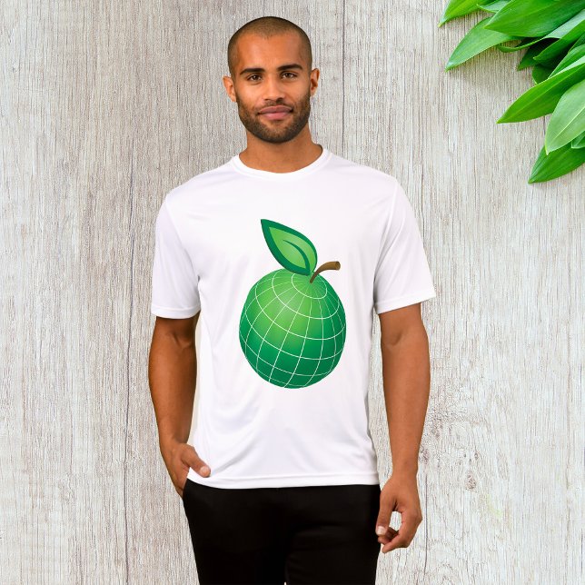 T-shirt Eco Globe Fruit Green Earth Leaf Sphere (Créateur téléchargé)