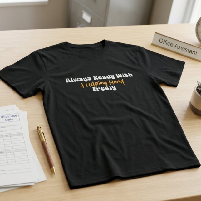 T-shirt École Always Ready With a Helping Hand (Créateur téléchargé)