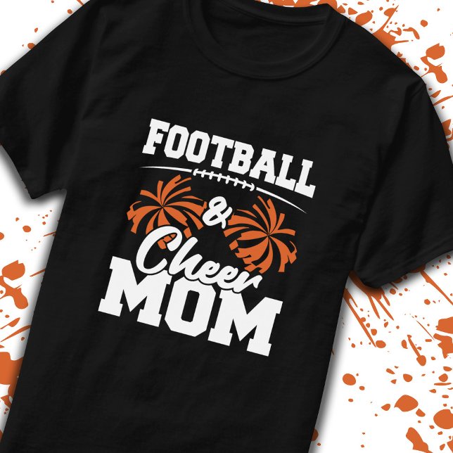 T-shirt École Cheerled - Football Cheerled Maman (Elevate your mom game with our premium t-shirt design tailored for football & cheer moms! -Teemixer)