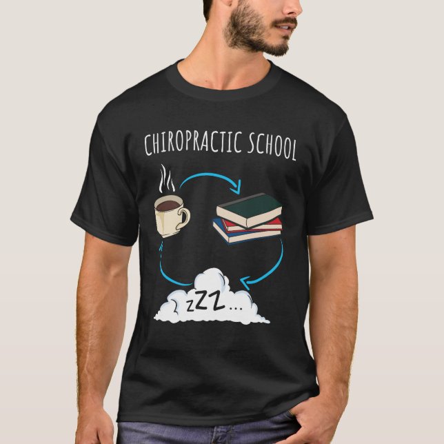 T-shirt École chiropratique Futur Chiropractor Don (Devant)