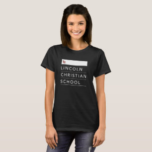 T-shirt École chrétienne de Lincoln - logo de LC - femme