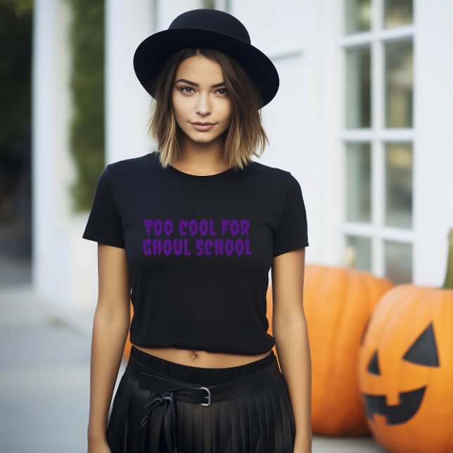 T-shirt école cool halloween professeur violet typographie (Créateur téléchargé)