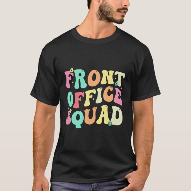 T-shirt École d'adjoint administratif de l'équipe de récep (Devant)